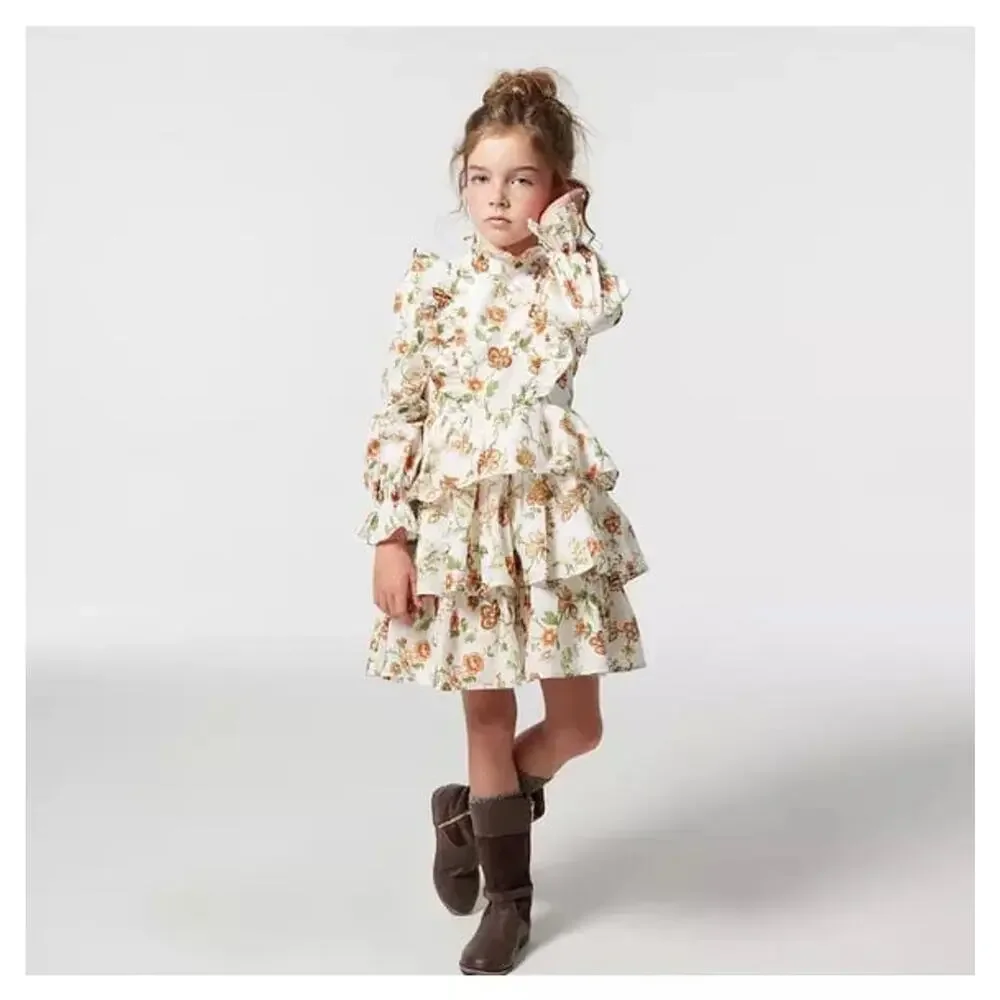 NWT❤️Janie and Jack Floral Tiered Ruffle Dress sz7